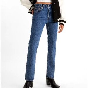 Levi's Premium 501‎ Original Button Fly Jeans Women 26 12501-0362 100% Cotton